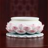 1PCS Ceramic Lotus Incense Burner Buddha Hall Table Household and Indoor Buddha Utensils