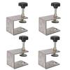 Granmagazz Adjustable Bracket Clamps, Set of 4, for Drawers, Desks, Cabinets, and More, DIY Fixing Clamps