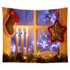 Christmas Decoration Tapestry Snowflake Santa Claus Room Decoration Fireplace Tapestry Gift Christmas Wall Decoration Home