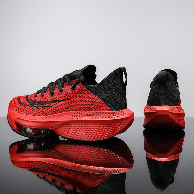 Marathon Air Cushion Men Sports Running Shoes Breathable Lightweight Women's Comfortable Athletic Nonskid Carbon Plate Sneakers