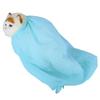 Cat Grooming Bathing Mesh Bag Pet Shower Washing Nails Cutting Ear Cleaning Tool (Sky Blue)