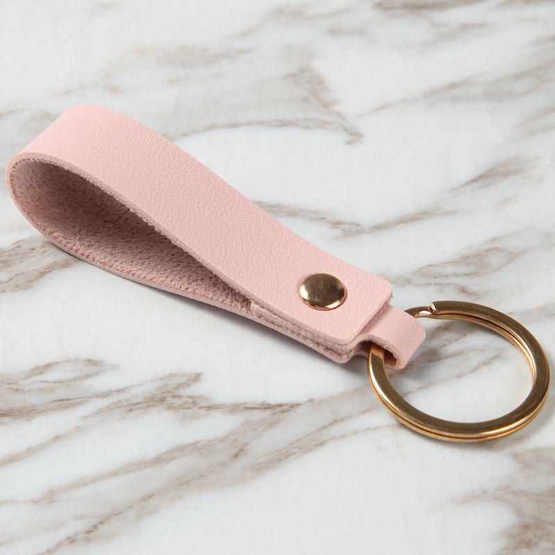 PU Leather Card Holder Keychain Key Ring Door Lock Access Tags ID Card Case Keychain Access Card Bag Key Tag Ring
