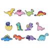 12Pcs Slipper Charm PVC Dinosaur Cartoon Waterproof Stylish Shoe Decoration for Men Women Birthday
