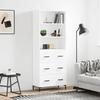 VidaXL Highboard White 69.5x34x180 Cm Engineered Wood 3189381