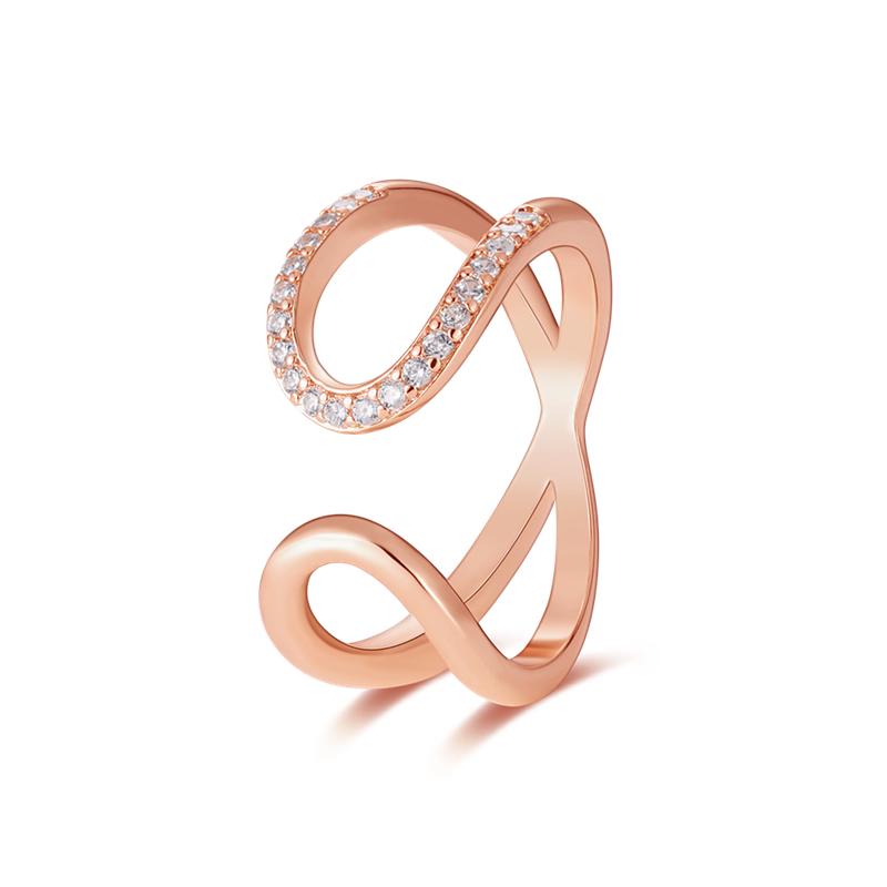 Hot Sale 925 Sterling Silver Stackable Infinite Heart Daisy Flower Ring For Women Original 925 Silver Rings Brand Jewelry Gift