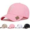 Unisex Letter Cross Embroidery Baseball Caps Spring Autumn Outdoor Adjustable Casual Hats Dad Hat Sunscreen Hat