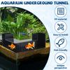 1/2Pcs Aquarium Underground Tunnel L-Shape Hiding Viewing Tunnel Fish & Shrimp Play Hideout for Fish Tank DIY Cave Ornaments