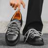 Fashion Fashion Mens Casual Leather Shoes Men Trendy Designer Style Derby Shoe Men's Lace-up Flats