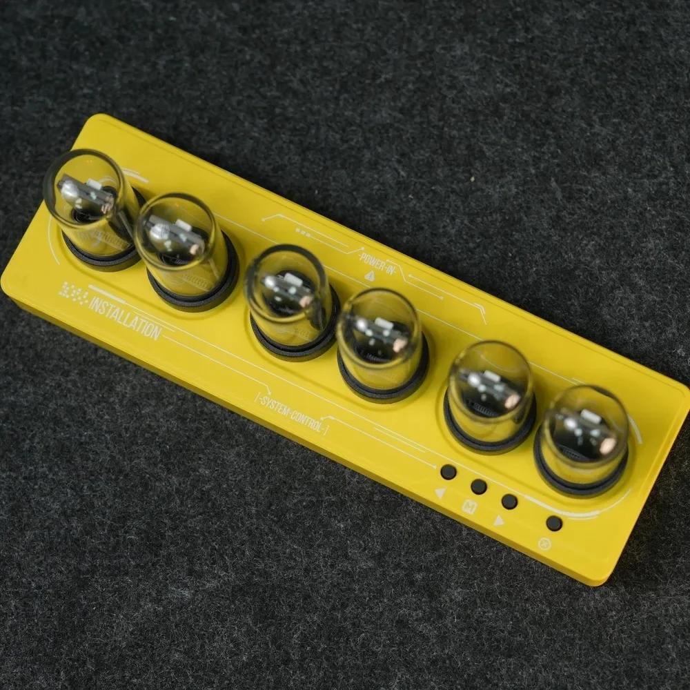 WIFI Mini IPS Nixie Tube Alarm Clock with Colorful RGB Lights Game Room Decoration Desktop Ornaments