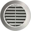 Grille D'aération - KOTARBAU - Rond - Argent Satin - Diamètre 60 Mm - Moustiquaire