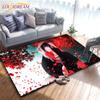 Anime Naruto 3D Printing Rug for Kitchen Doormat Bedroom Carpets for Living Room Laundry Bathroom Non-slip Floor Mat