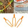 100Pcs Plant Stolon Clip Anti-winding Sharp Tip 2 Forks Watermelon Strawberry Retaining Clamp