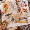 46 Pcs/Box Vintage Botanical Stickers Aesthetic Flowers Hand Account Diy