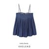 Kaslead New Arrival Women's Clothing Fashion Style Fashion Denim Straight Collar Camisole Dress 0250080