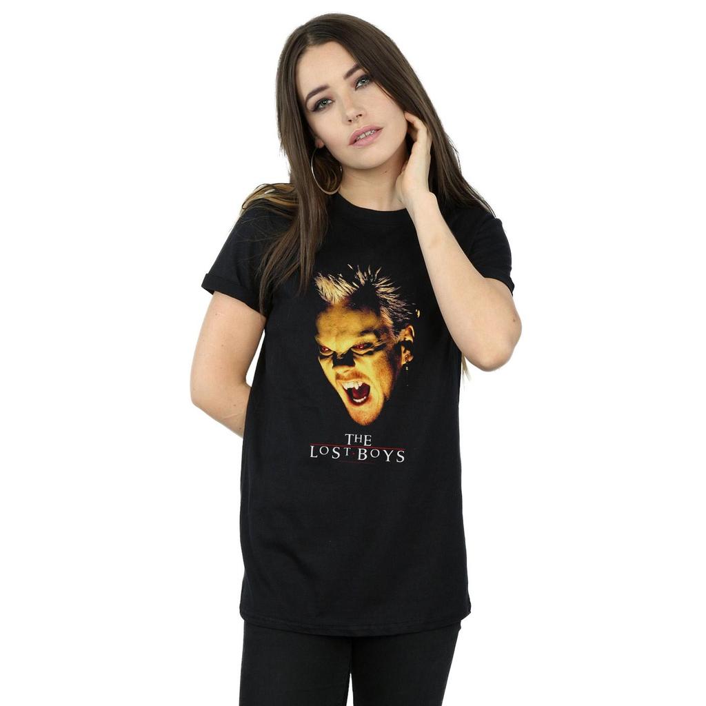 The Lost Boys Womens/Ladies David Snarl Colour Cotton Boyfriend T-Shirt