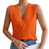 Women's Vest Summer Multi-Layered V-Neck Solid Colour Vest Women's Sleeveless Tops