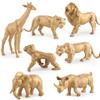 Direct Supply Gold Version Simulation Zoo Model Ornament Lion Giraffe Elephant Gift Ornament Gift