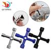 Multi-purpose Electric Cabinet Wrench: Cross, Triangle, Square Key for Elevator & Valve