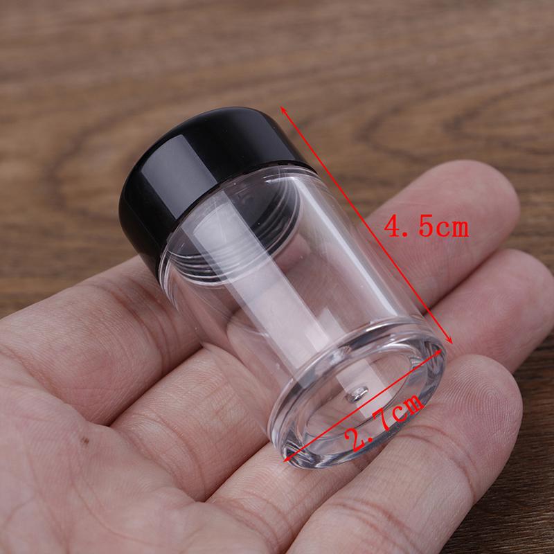 1 Pcs 10Ml White Empty Cosmetic Bottle Sifter Jars Container Screw Lid Makeup
