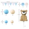 33Pcs Balls Cake Decorations 3D Bear Balls Cake Toppers for Boy Girl Baby Shower Birthday Gender Reveal Wedding Party Supplies