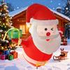 Christmas Inflatable Santa Claus Outdoor Decoration Large Lighted Blow Up Santa with Built-in LED Light for Front Back Yard Garden Lawn Outside Decor