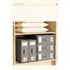 Nonwoven Sheet Organizer,Closet Organizer with Lid,Drawer Organizer