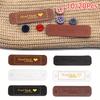 10PCS/PACK Leather Label Hot Stamped Clothing Classification Tags Gift Packaging Woven Products
