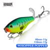 Kingdom Propeller Topwater Fishing Lures 9cm 11cm Floating Artificial Baits Hard Plopper Soft Rotating Tail Fishing Tackle