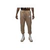 Elastic Waist Solid Color Jogger Pants Men Bottoms Brown DQ7468-201