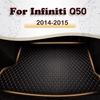 Car Trunk Mat For Infiniti Q50 Non-hybrid 2014 2015 Cargo Liner Carpet Interior Parts Accessories