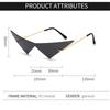 Fashion UV400 Ocean Lens Rimless Oversized Eyewear Women Triangle Sunglasses Sun Glasses Sunglasses