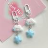 1/5Pcs Cute Cloud Blue Star Keychain for Car Keys Accessories Design Kawaii Keyring Women Handbag Bag Pendant Key Chains