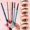 Double Head Eyebrow Pencil Small Triangle Machete Slim Waterproof Non-smudging Natural Three-dimensional Eyebrow Pencil Lasting Makeup for Women
