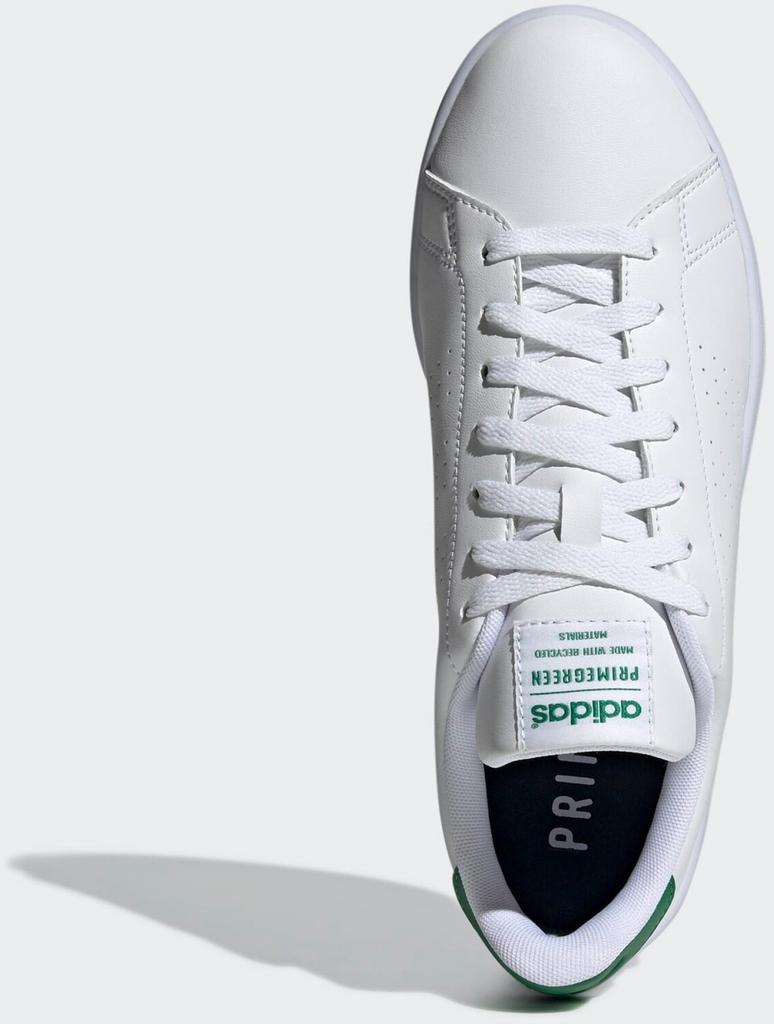 Кроссовки Adidas Advantage облачно-белый/облачно-белый/зеленый
