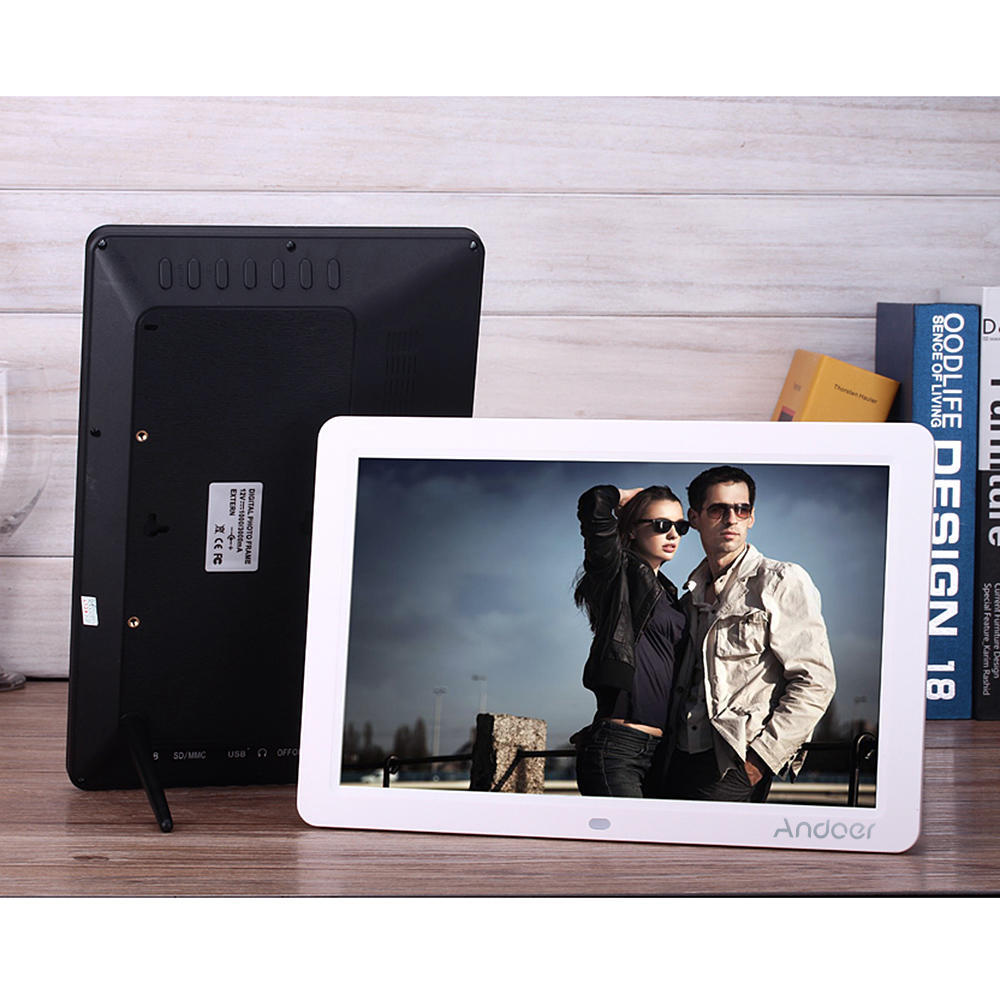 Andoer 12" Wide Screen HD LED Digital Picture Frame Digital Album High Resolution 1280*800