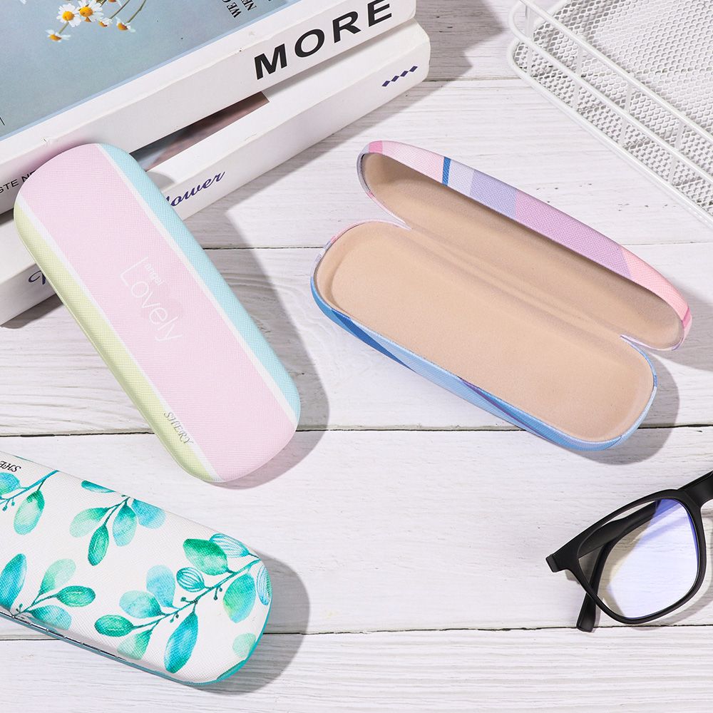 Portable Accessories Cute Pattern Glasses Box Spectacle Holder Eyeglasses Case Eyewear Protector