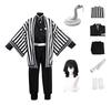 Obanai Iguro Snake Cosplay Anime Demon Slayer Kimetsu No Yaiba Obanai Iguro Cosplay Kimono Pant Top Kisatsutai Uniforms Halloween Costume Set