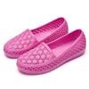 Fashion Flat Shoes Women Hollow Out Slip On Casual Nurse Shoes Summer Loafers Female Sandals Shallow Beach Breathable Classic Round Head