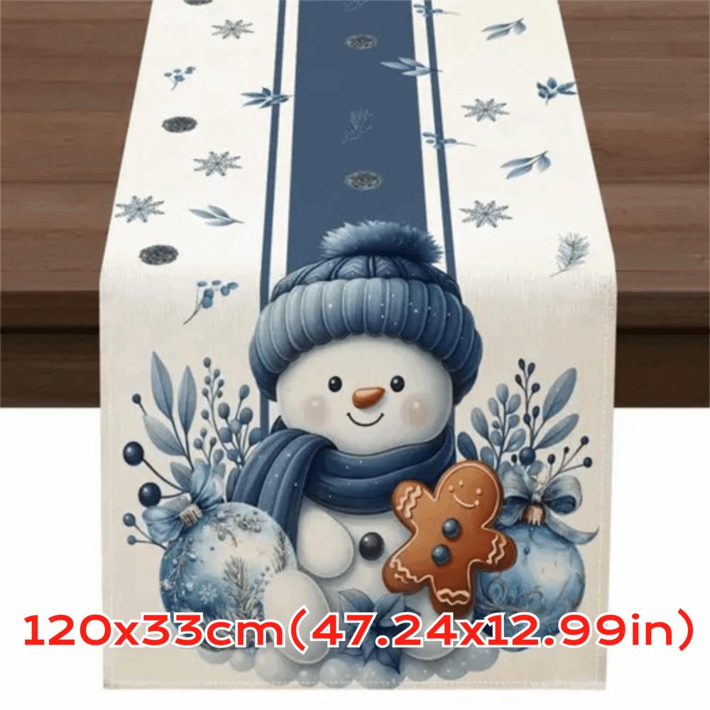 New Year Xmas Table Flag Cover Santa Claus Christmas Tablecloth  Christmas Party