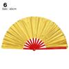 Red Chinese Tai Chi Wedding Party Decor Plastic Bone Fan Yoga Fan Folding Stage Fan Kung Fu Fan