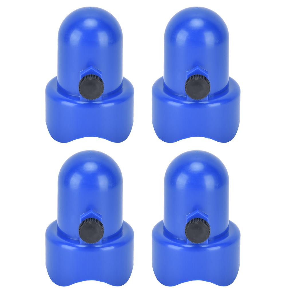 10Pcs Trampoline Enclosure Pole Cap with Screw Thumb Safety Rail Cap Accessory Blue