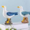Waterproof Resin Seagull Figurine Handmade Seagull Model Ornament Seabird Ornament  Children's Room