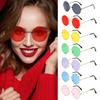 Fashion Hippie Party Circle Glasses Round Sunglasses Eyewear Metal Sunglasses