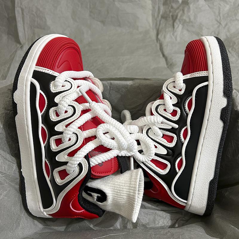 2024 Mesh Breathable Men's Sports Shoes Thick Sole Anti Slip Comfortable Men's Casual Shoes Basketball Shoes