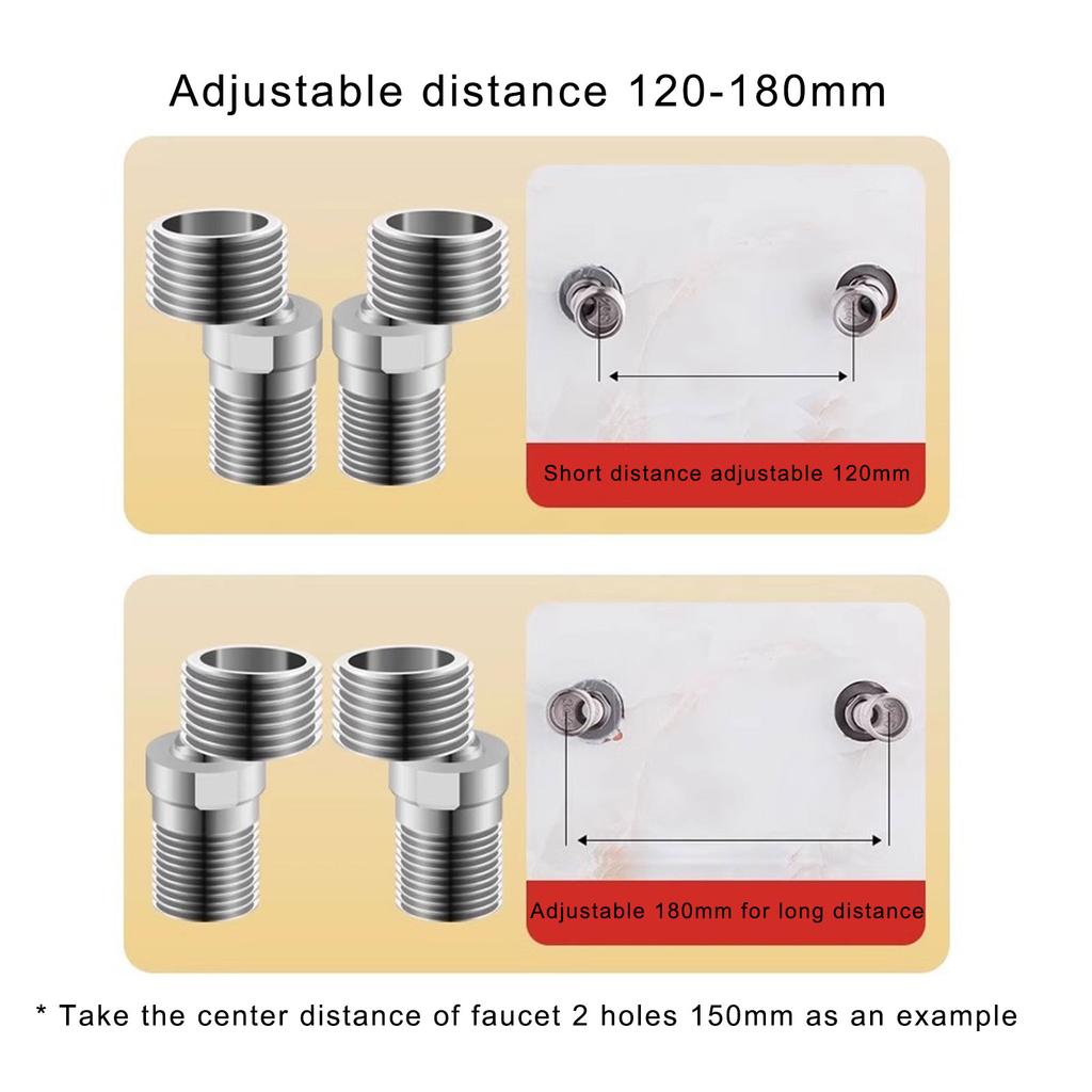 Stainless Steels Shower Tap Adapter 360 Degree Adjustable Angled Bents Base Extended Angled Showerhead Corner Joint