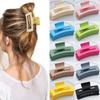 Women Elegant Solid Geometric Plastic Hair Claw Lady Sweet Long Hair Holder Toothed Hair Clips Hairpins Fashion Hair Accessories