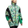 Adidas Floral Print Zip-Up Casual Jacket Women Outerwear Green HG1934