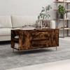 VidaXL Coffee Table Smoked Oak 102x44.5x50 Cm Engineered Wood 831001