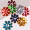 5Pcs Flower Sequined Appliques Beaded Appliques Floral Iron On Patches Repair