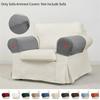 2pcs Solid Color Armchair Covers Non-Slip Anti-dust Sofa Armrest Protector Soft Velvet Couch Arm Rest Covers Furniture Protector
